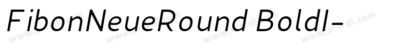 FibonNeueRound BoldI字体转换